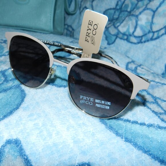 Frye and Co.Cat Eyes Sunglasses Women's UVA/UVB Protection NWT 🆕📦⌚🏃🏻💨⚡🚚 - Picture 1 of 16
